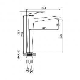 Смеситель для раковины Ledeme L1191