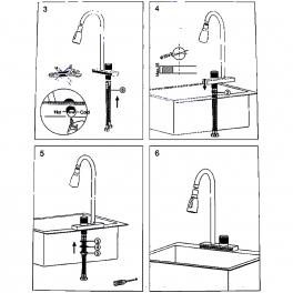 Смеситель для кухни Ledeme L74198B