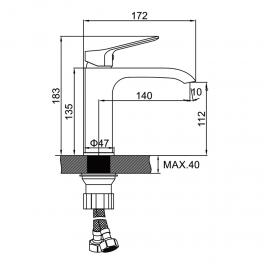 Смеситель для раковины Ledeme L1094Y