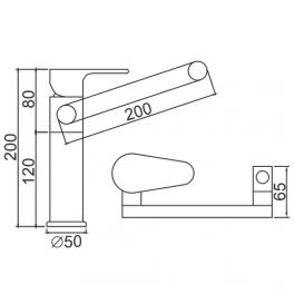 Смеситель для кухни Ledeme L1055-17C