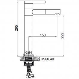 Смеситель для раковины Ledeme L1152-2