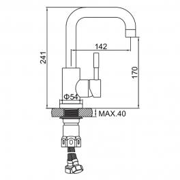 Смеситель для раковины Ledeme L1098-5