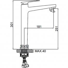 Смеситель для раковины Ledeme L1178U