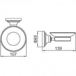Мыльница Ledeme L1402 Хром
