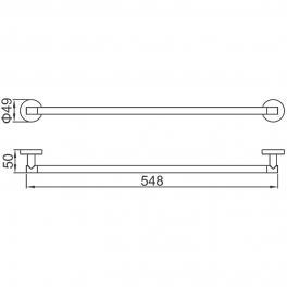 Полотенцедержатель Ledeme L1701-1 Хром