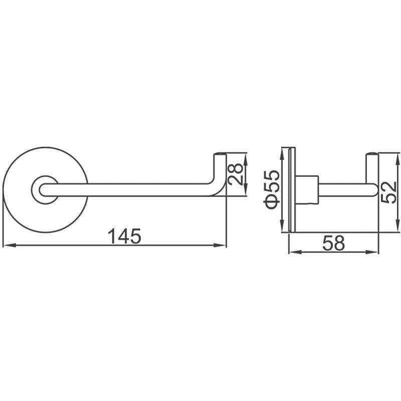 Держатель туалетной бумаги Ledeme L5703-4