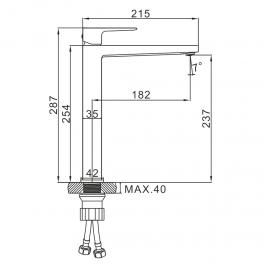 Смеситель для раковины Ledeme L1173