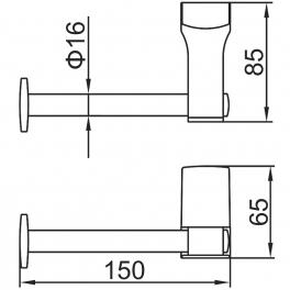 Держатель туалетной бумаги Ledeme L30303U-4