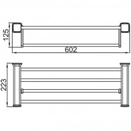 Полка для полотенец Ledeme L30224B