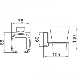 Стакан Ledeme L30306U