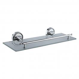 Стеклянная полка в ванную комнату Ledeme L3507-5 Хром/Стекло