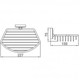 Полка-решетка Ledeme L3528-2