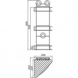 Полка-решетка Ledeme L3728-3