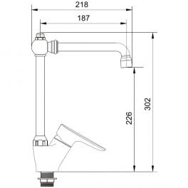 Смеситель для кухни Ledeme L4465