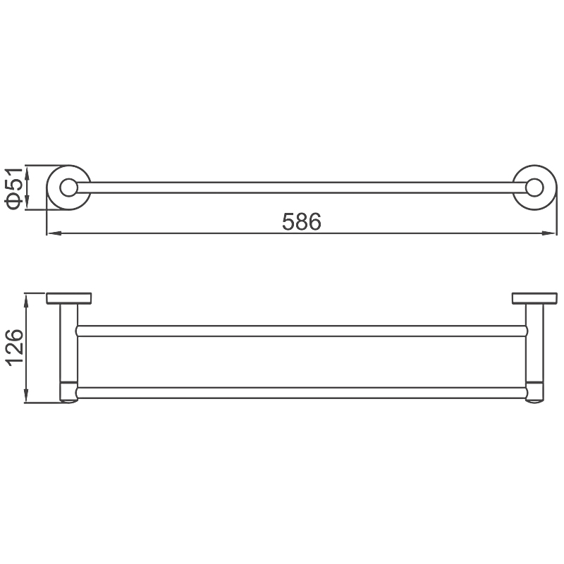 Полотенцедержатель Ledeme L71709B
