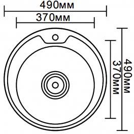 Мойка для кухни из нержавеющей стали Ledeme L74949-6