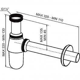 Сифон Ledeme L80B