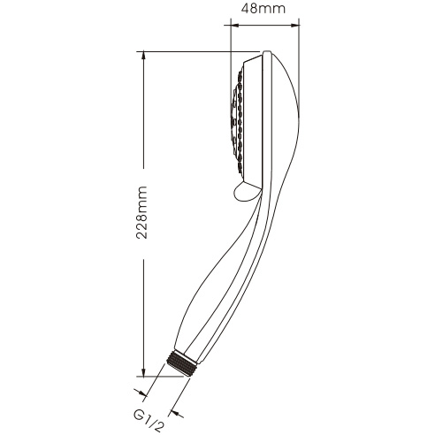 Душевая лейка Ledeme M14 Хром