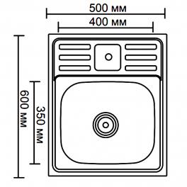 Мойка для кухни из нержавеющей стали Ledeme L95060-6