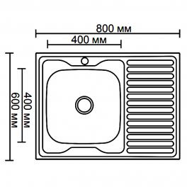 Мойка для кухни из нержавеющей стали Ledeme L98060-6R