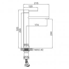 Смеситель для раковины Ledeme L71121