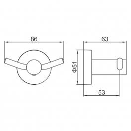 Крючок Ledeme L71905-2