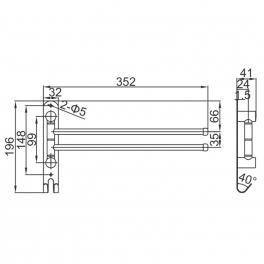 Полотенцедержатель Ledeme L70112