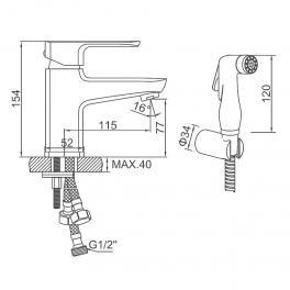 Смеситель для раковины Ledeme L1254