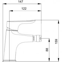 Смеситель для биде Ledeme L5060