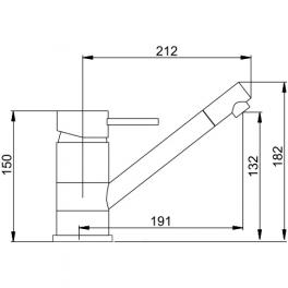 Смеситель для кухни Ledeme L4271