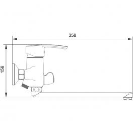 Смеситель для ванны Ledeme L2255-10