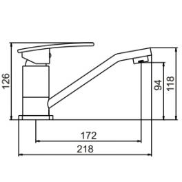 Смеситель для кухни Ledeme L4570