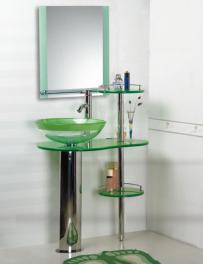 Раковина Ledeme L129-32-14 зеленая