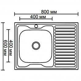 Мойка для кухни из нержавеющей стали Ledeme L98060-6L